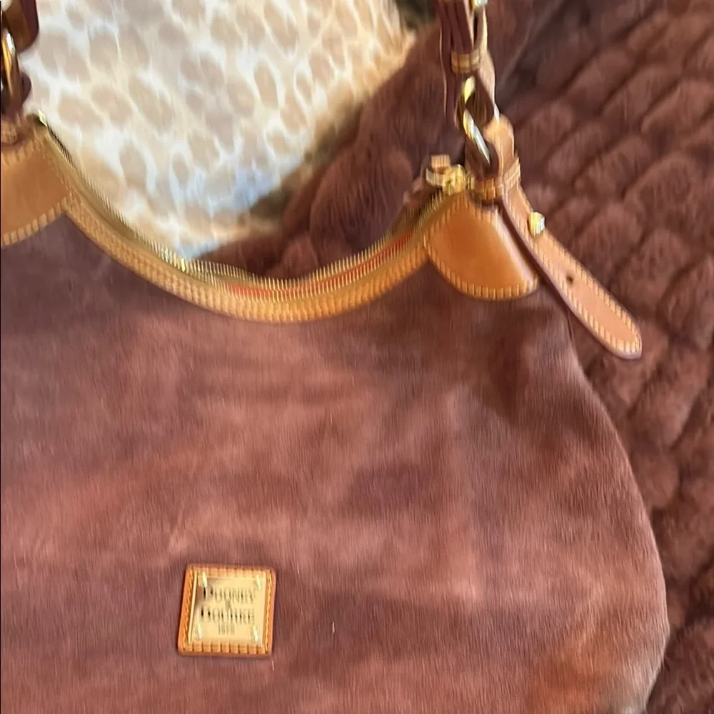 Dooney & Bourke Brown Suede Women's Bag - Picture 2 of 8